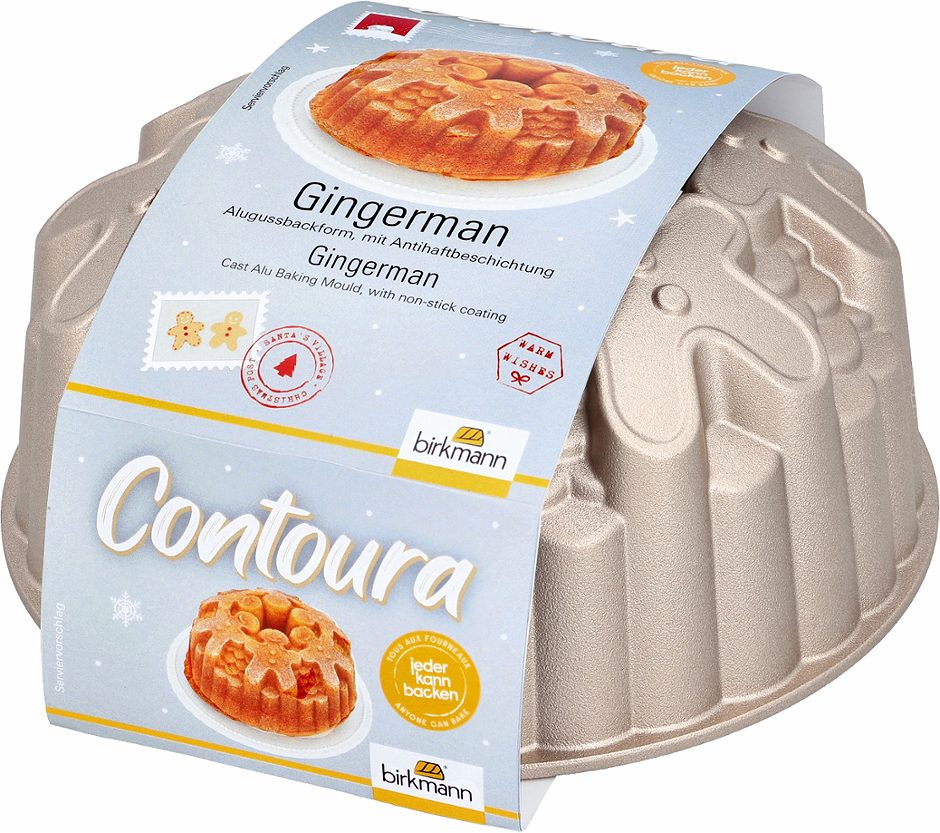 Birkmann Aluguss Backform Antihaft Gingerman 22 cm
