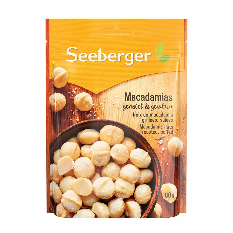 Seeberger Macadamias geröstet & gesalzen 80 G