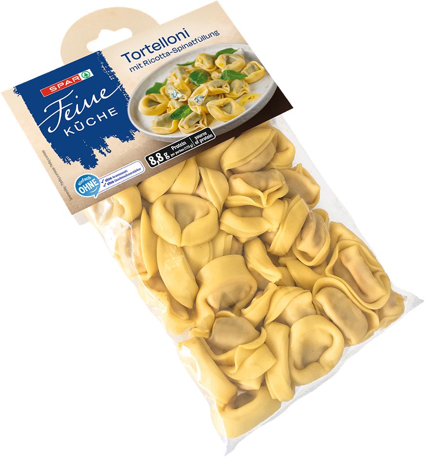 SPAR Feine Küche Tortelloni mit Ricotta-Spinatfüllung 500 G