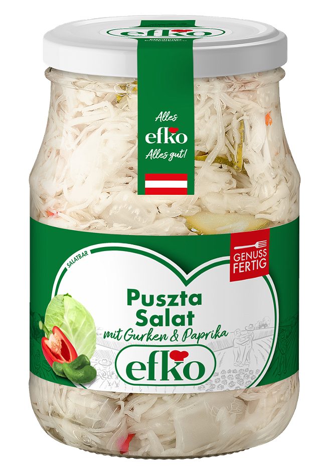 Efko Pußta Salat mit Gurken und Paprika 330 G