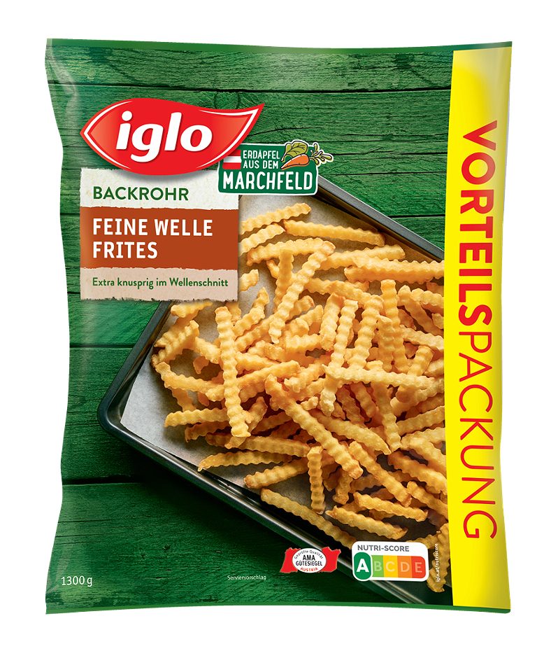 Iglo Backrohr Feine Welle Frites 1,3 KG