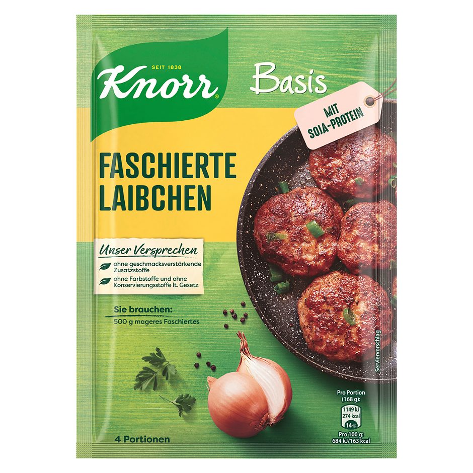Knorr Basis Faschierte Laibchen