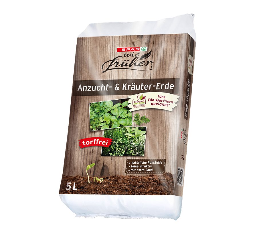 SPAR wie früher Anzucht- und Kräuter Erde 5 Liter