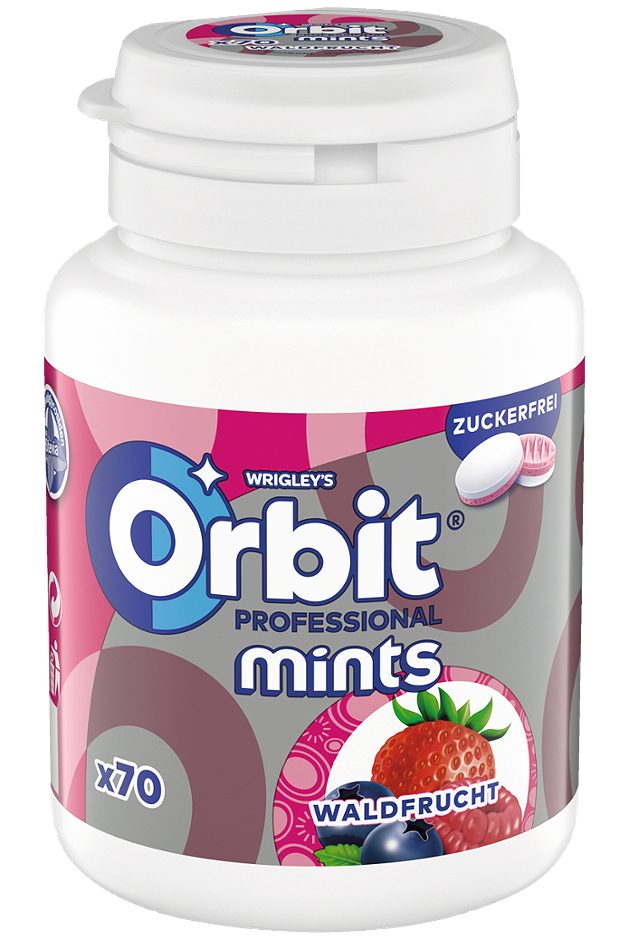 Wrigley Orbit Bottle Mints Waldfrucht 77 G