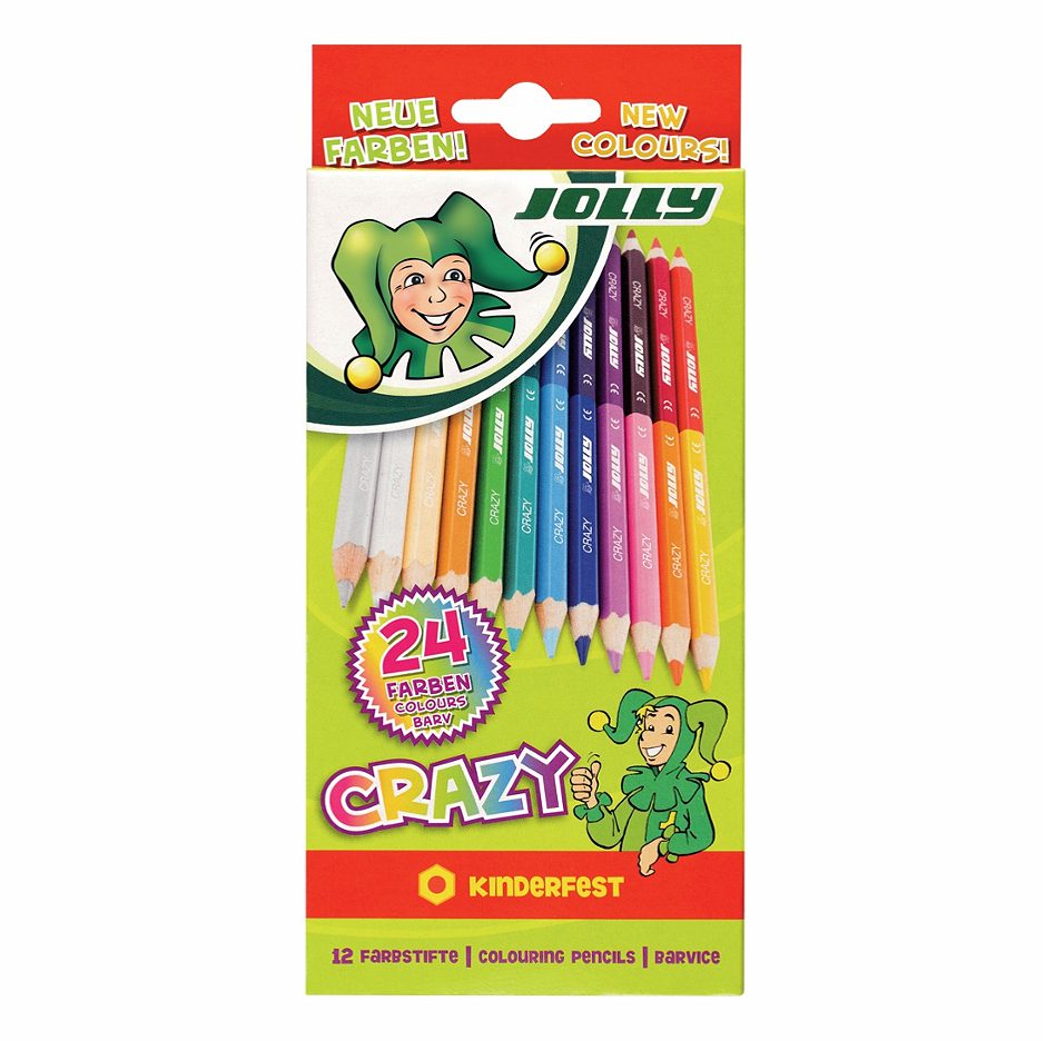 Jolly Duo Farbstifte Crazy 12 Stifte = 24 Farben