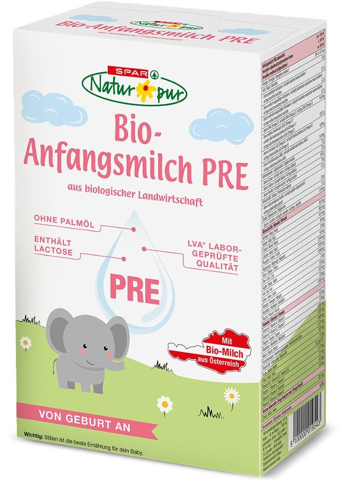 SPAR Natur*pur Anfangsmilch PRE 500 G