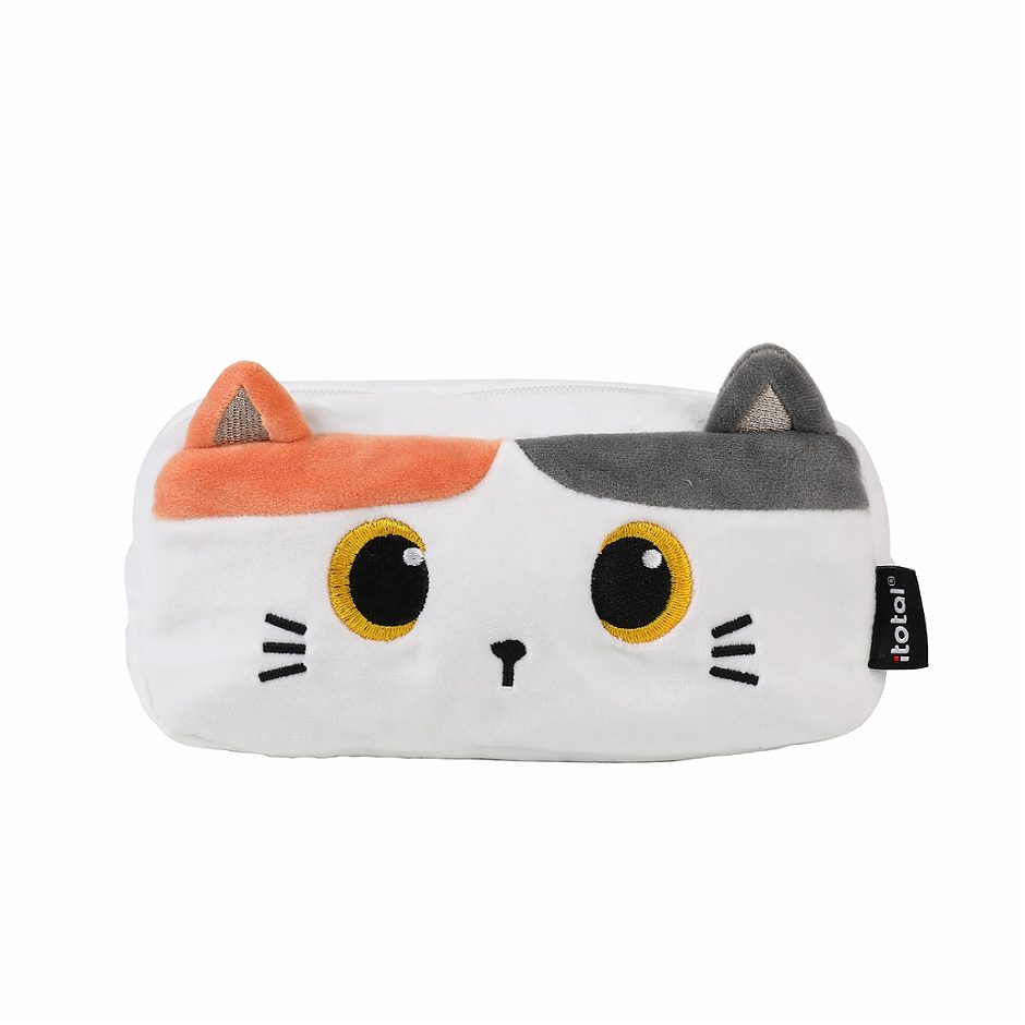 Federpennal Plüsch orange Cat