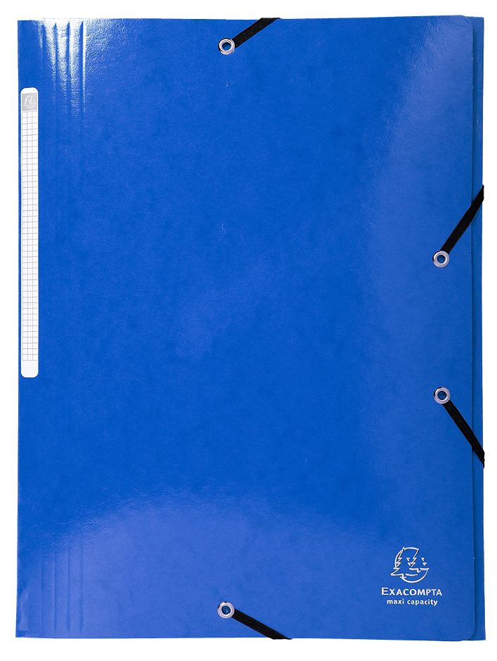 Exacompta Sammelmappe A4 Gummiz. 3 Klappen Iderama Dunkelblau