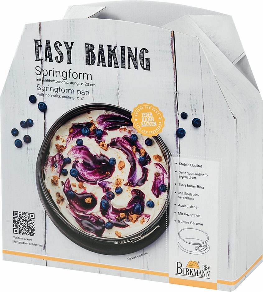 Birkmann Easy Baking Springform 20cm mit Antihaftbeschichtung