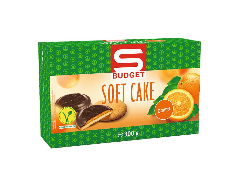 S-BUDGET Soft Cake Orange 300 G
