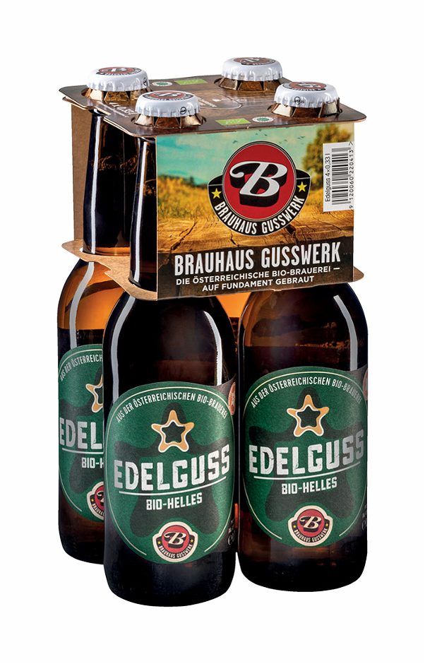 Brauhaus Gusswerk Edelguss 4x0,33l 1.320 ML EINWEG ohne Pfand