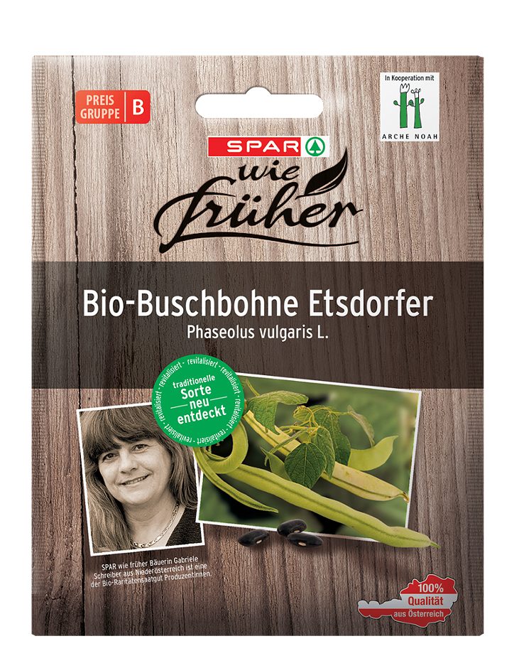 SPAR wie früher Saatgut Bio-Buschbohne Etsdorfer