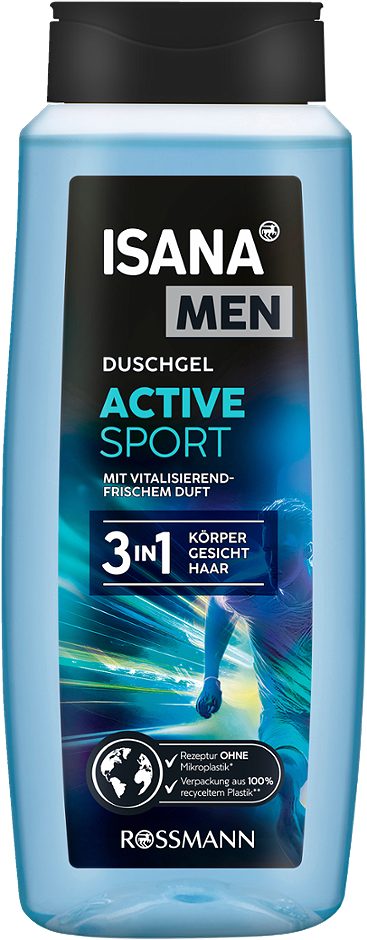 Isana Men 3in1-Duschgel Active Sport 500 ml