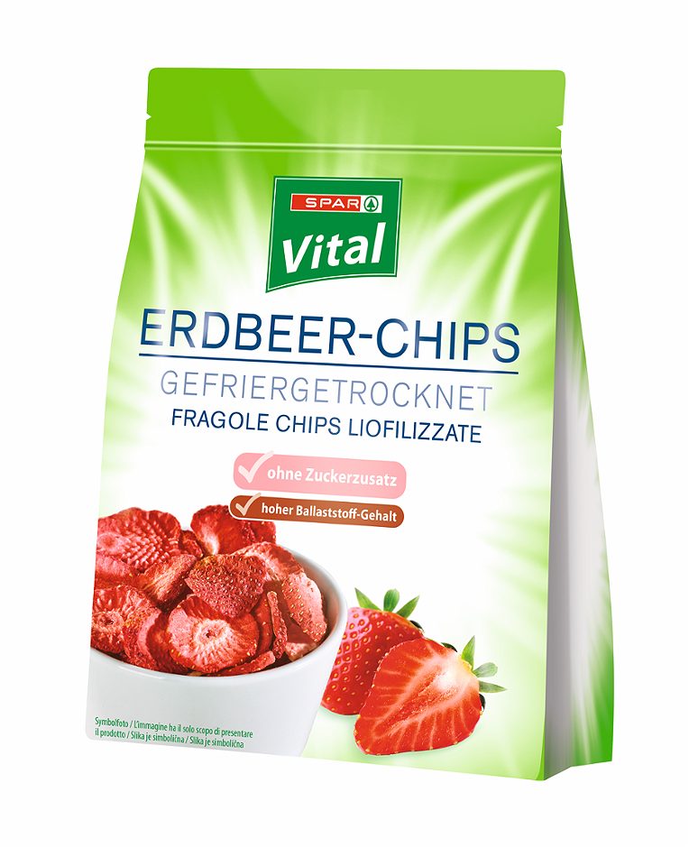 SPAR Vital Erdbeer-Chips gefriergetrocknet 30 G