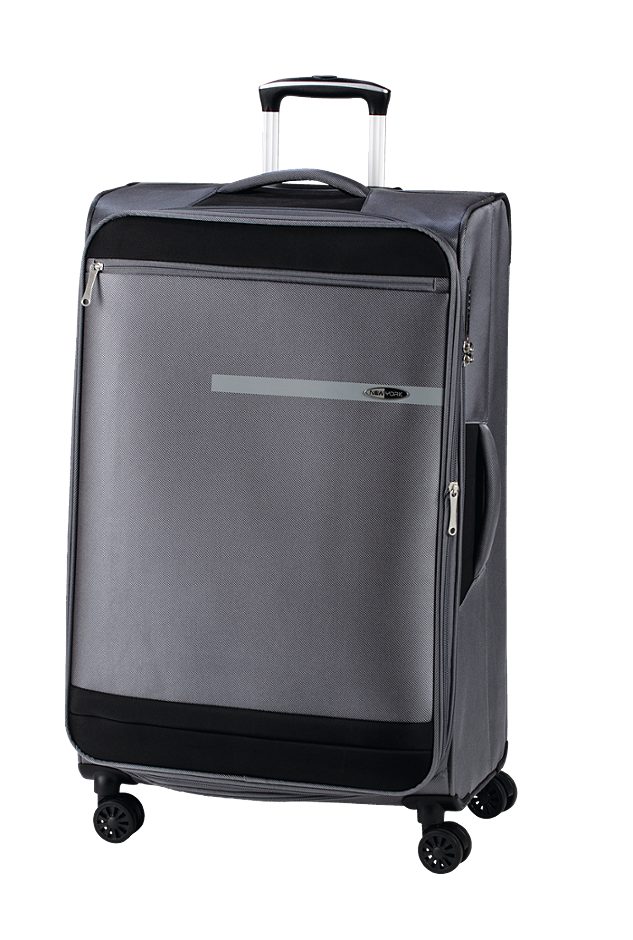NEW YORK Exclusive Koffer Softschale Hellgrau 56cm