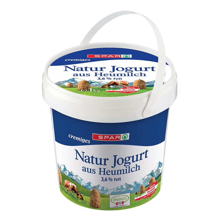 SPAR Natur Jogurt aus Heumilch 3,6% Fett 1 KG