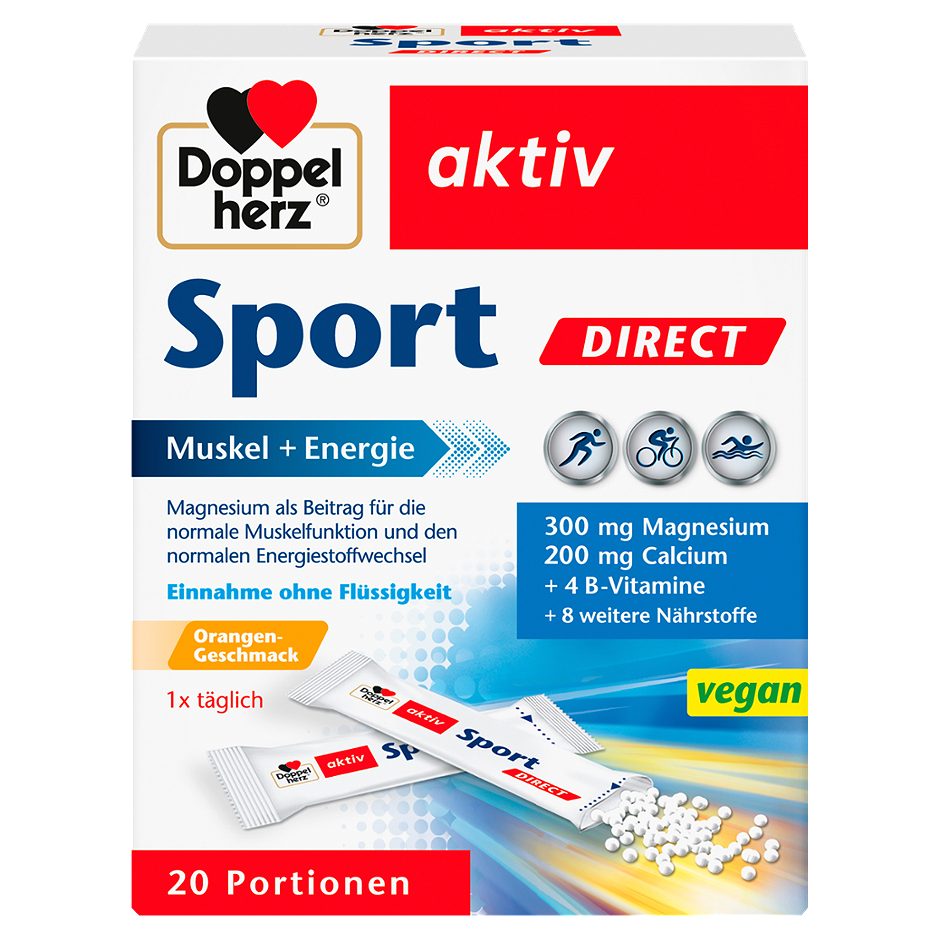 Doppelherz aktiv Sport Direct Muskel + Energie 20 Beutel 60 G