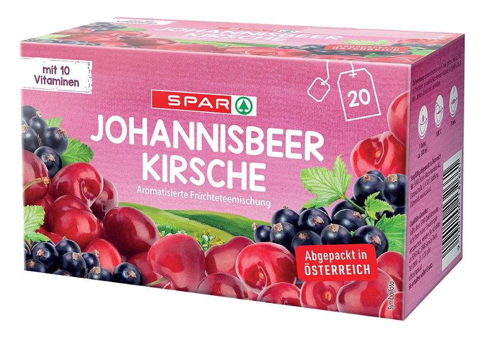 SPAR Johannisbeer Kirsche 20 Teebeutel