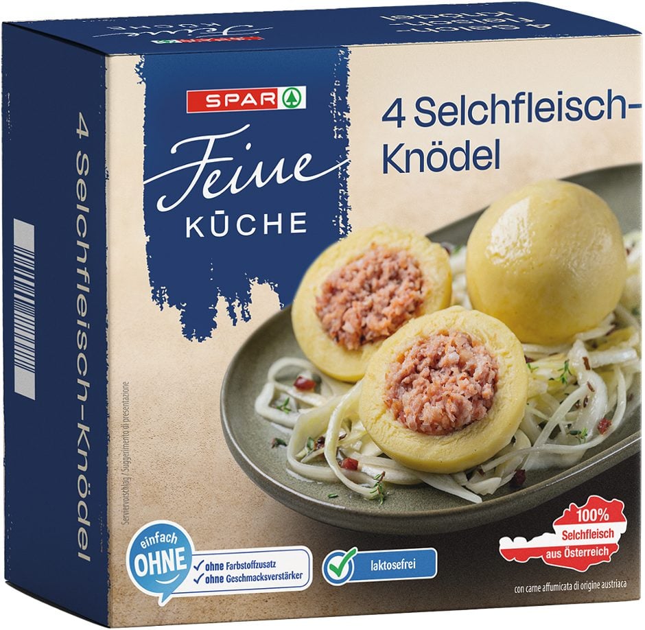 SPAR Feine Küche Selchfleischknödel 4 Stück 400 G