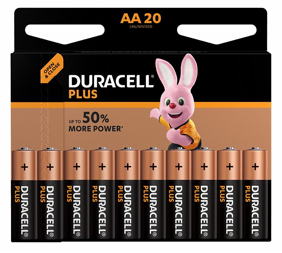 Duracell Plus Power Batterien Plus 20 Stück