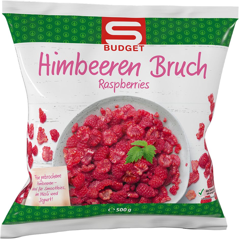 S-BUDGET Himbeeren Bruch 500 G