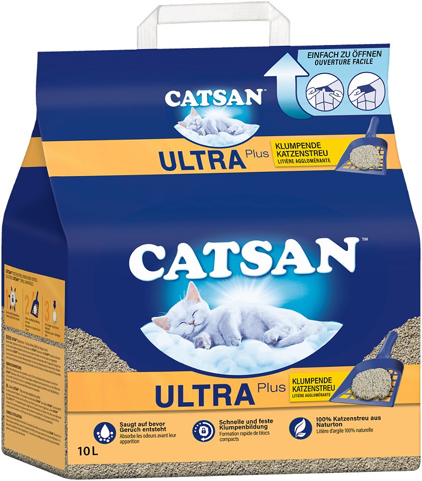 Catsan Ultra Plus Katzenstreu Klumpend 10 L