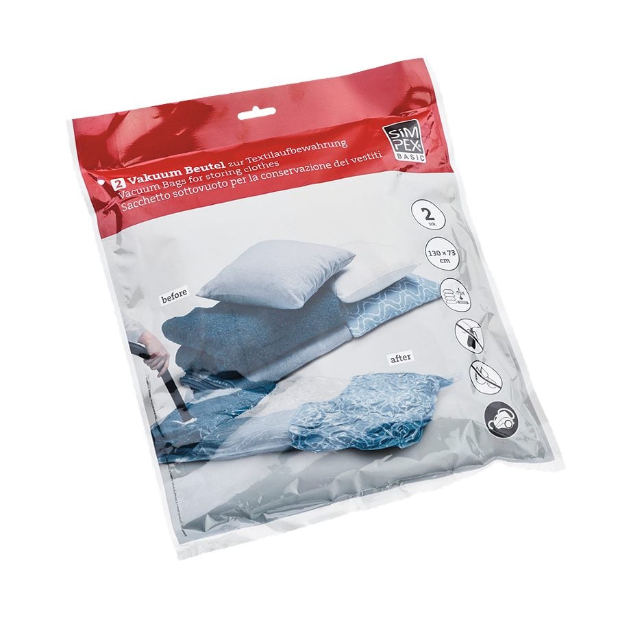 SIMPEX BASIC Vakuum Beutel 73 x 130 cm 2 Stück