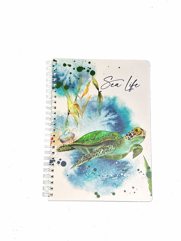 Notizbuch A5 kariert Sea Life, Schildkröte