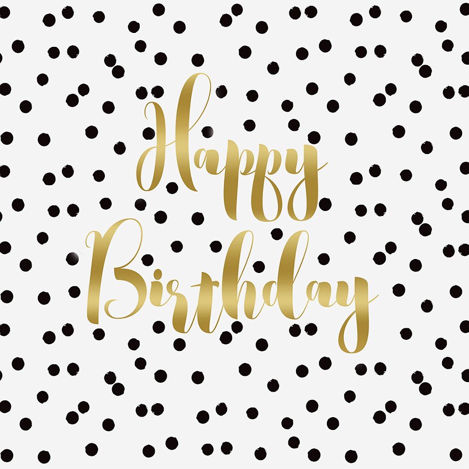 PPD Servietten 33x33 Birthday Confetti 20 Stück