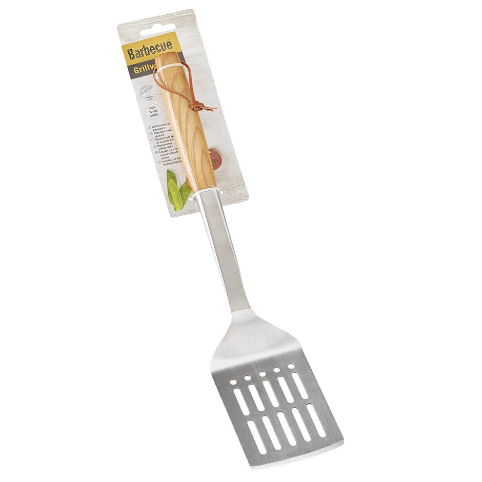 Barbecue Grillwender mit Holzgriff