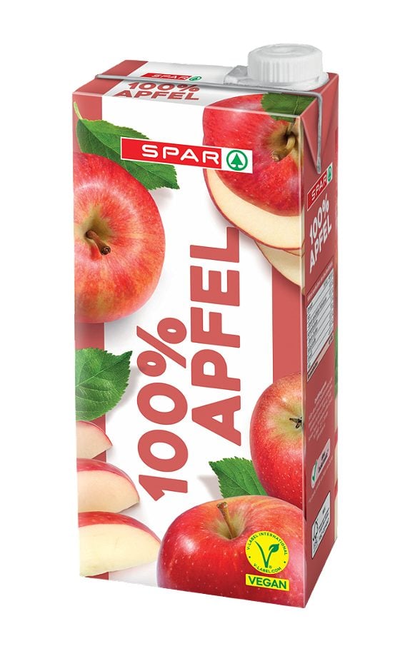 SPAR 100% Apfelsaft 1 L EINWEG ohne Pfand