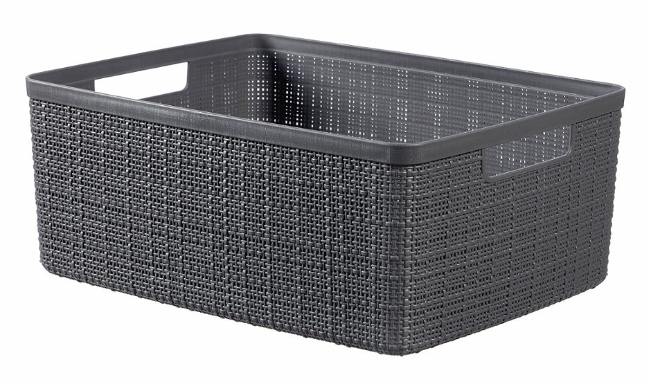Curver Jute Aufbewahrungsbox 12 Liter anthrazit