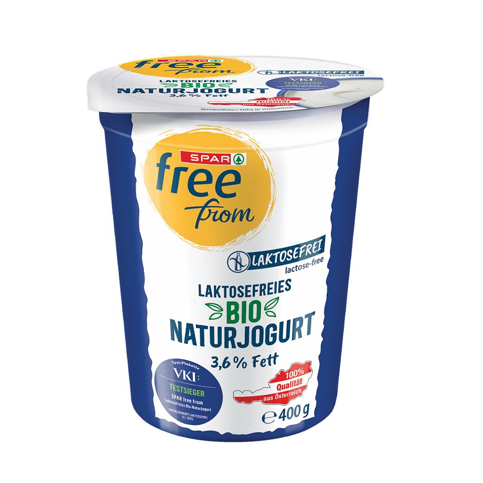 SPAR free from Bio-Naturjoghurt 3,6% Fett laktosefrei 400 G