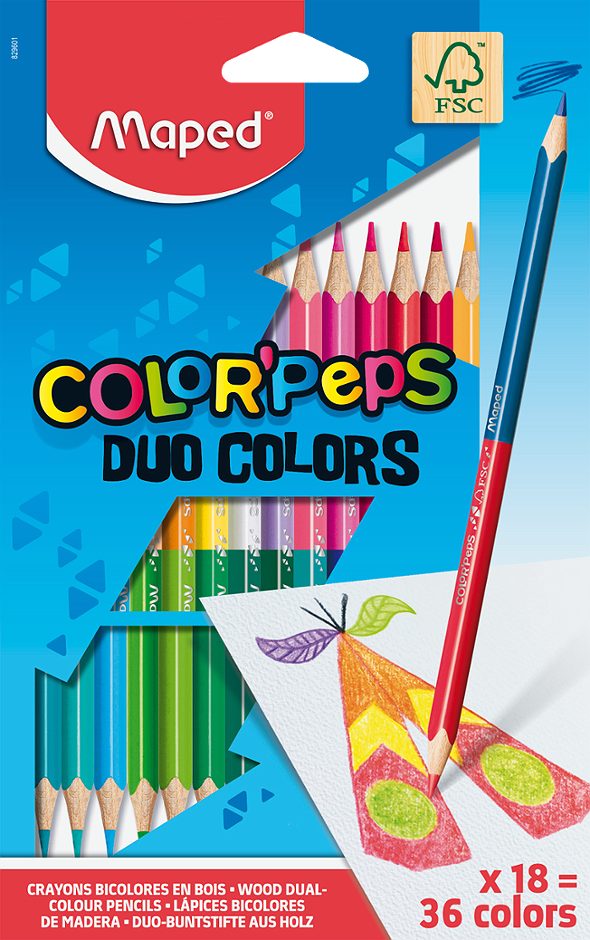 Maped Buntstifte 18x COLOR'PEPS DUO