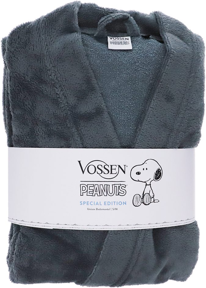 Vossen Peanuts Bademantel flanell L/XL