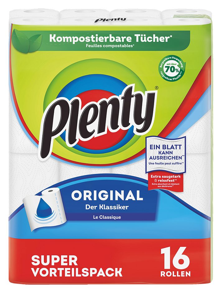 Plenty Küchenrollen Original 16 Rollen