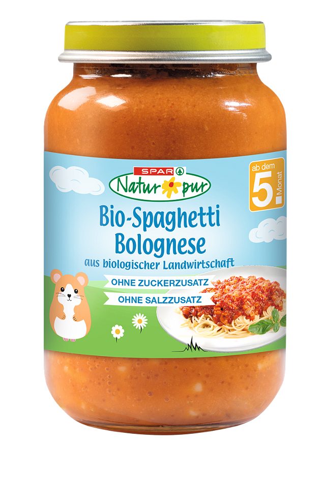 SPAR Natur*pur Bio-Spaghetti Bolognese 190 G