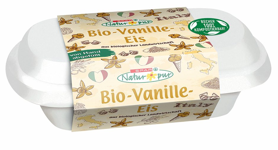 SPAR Natur*pur Bio-Vanille-Eis 450 ML
