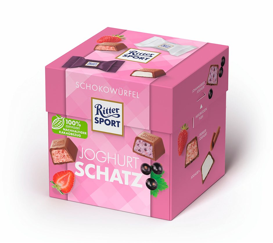Ritter Sport Schokowürfel Joghurt 22 Stück 176 G
