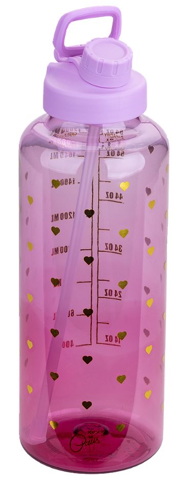Fackelmann Paris Hilton Motivations-Flasche 1,8L Lila