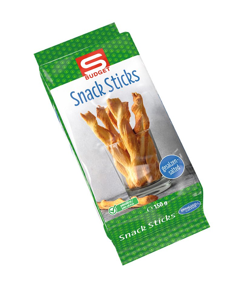 S-BUDGET Snack Sticks gesalzen 150 G
