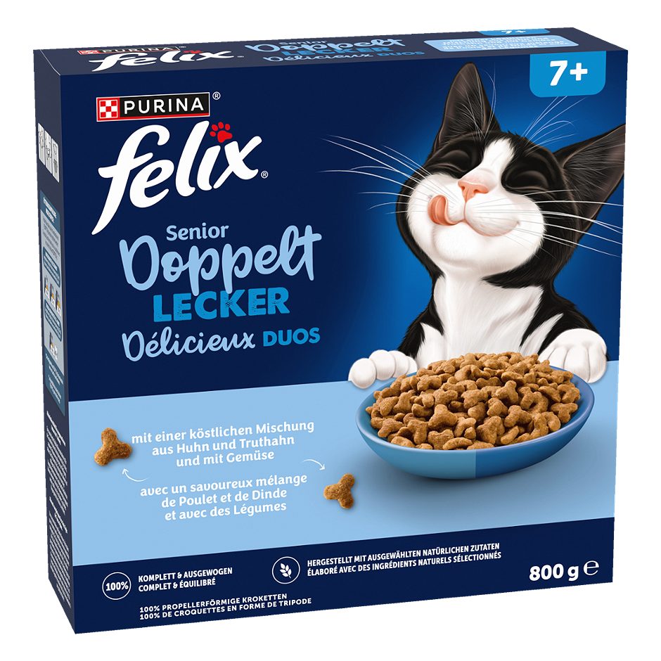 Felix Katzentrockennahrung Doppelt Lecker Fisch 800 G