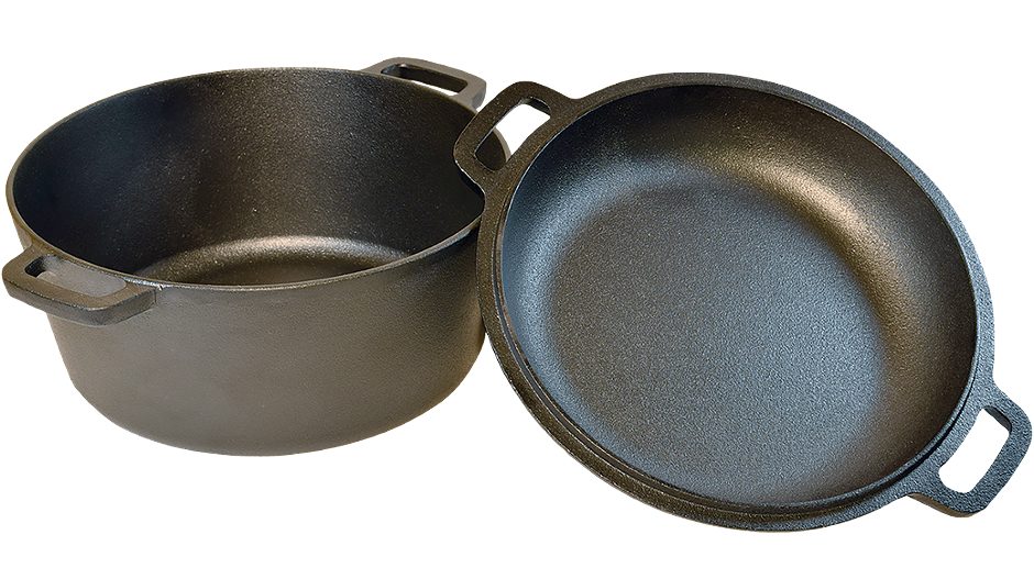 Superior Design Products Gusseisener Brotbacktopf 3in1 inkl. Deckel 26cm