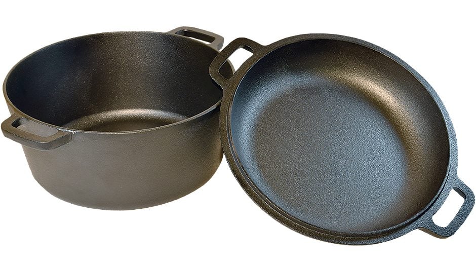 Superior Design Products Gusseisener Brotbacktopf 3in1 inkl. Deckel 26cm