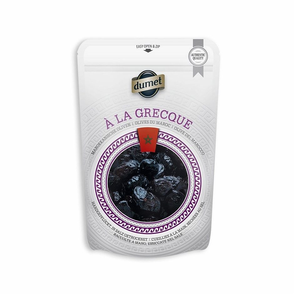 Dumet A la Grecque Oliven schwarz 200 G