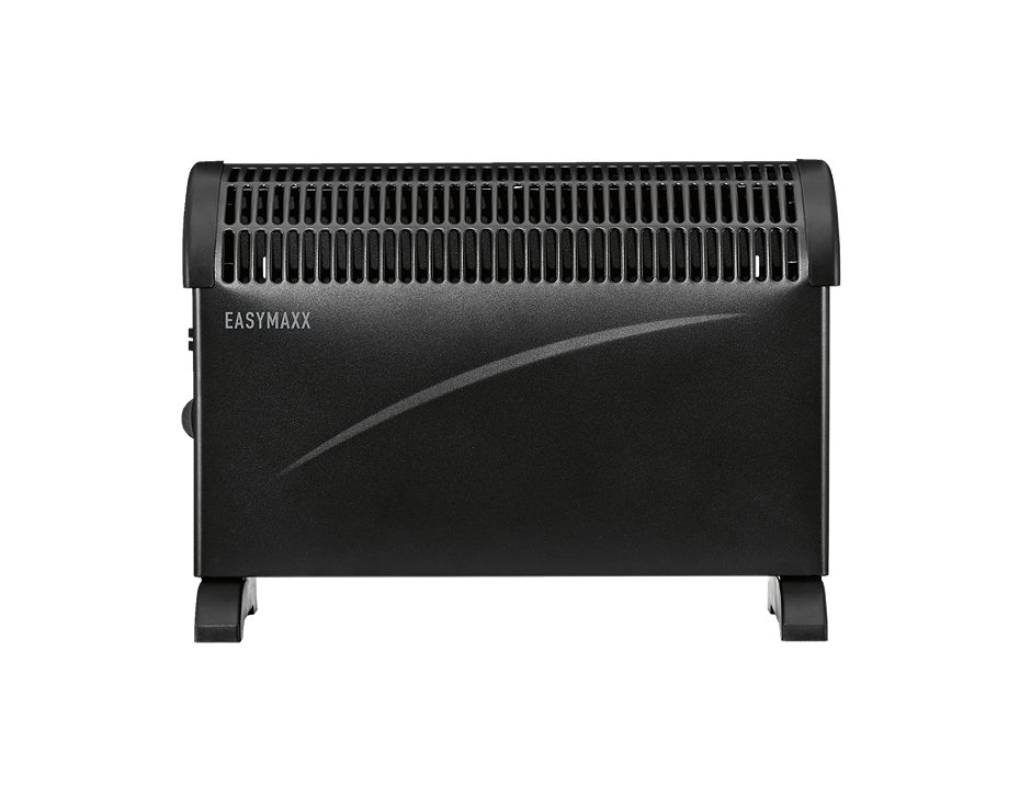EASYmaxx Heizkonvektor schwarz
