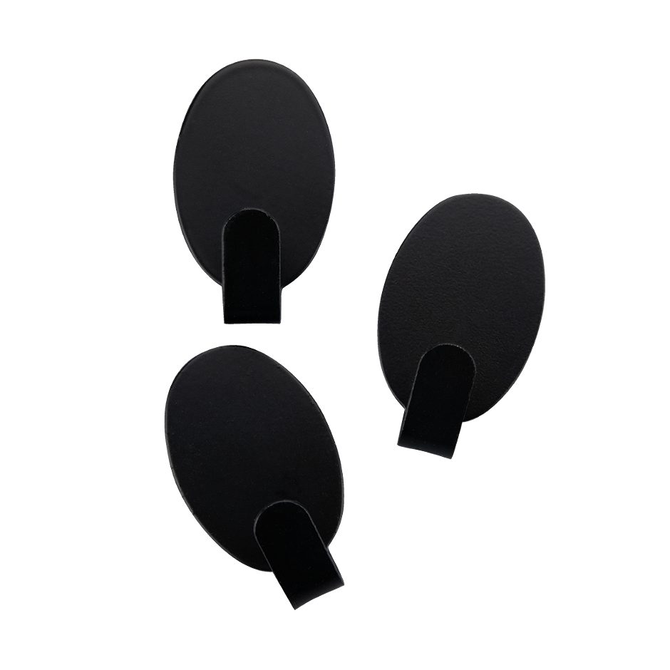 Fackelmann Selbstklebehaken Edelstahl Oval 3er