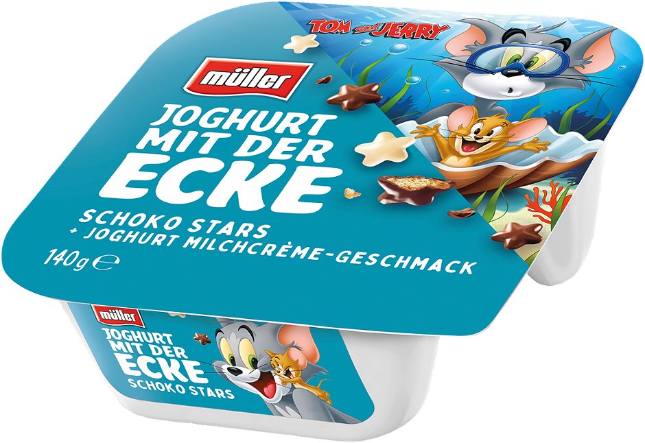Müller Joghurt mit der Ecke Schoko Stars 140 G