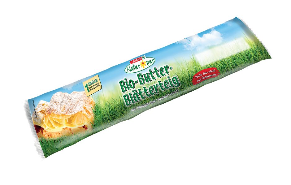 SPAR Natur*pur Bio-Butter-Blätterteig 1 Stück 275 G