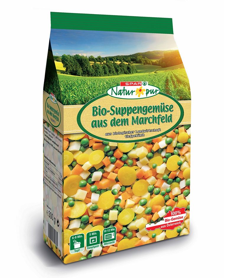 SPAR Natur*pur Bio-Suppengemüse aus dem Marchfeld 300 G